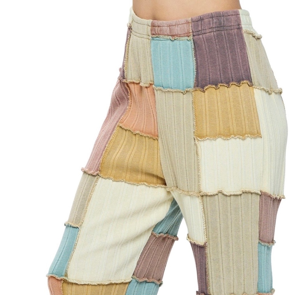 Y110 NWT Yak N Yeti Hippie Patchwork Multicolor Pants SM/Md Lg/Xl Stretch - Picture 5 of 10